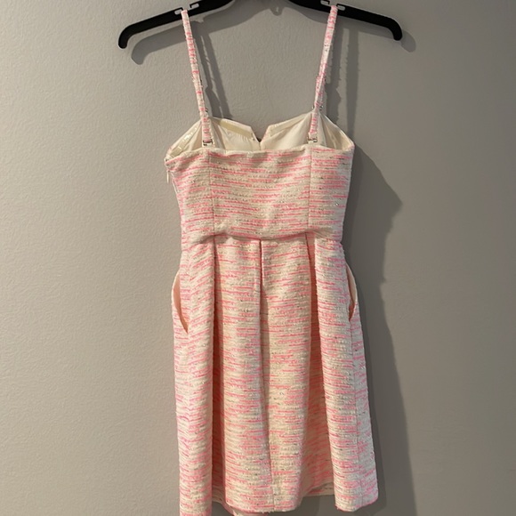 Anthropologie Moulinette Soeurs Pink Pastique tweed textured dress with pockets - Picture 9 of 13